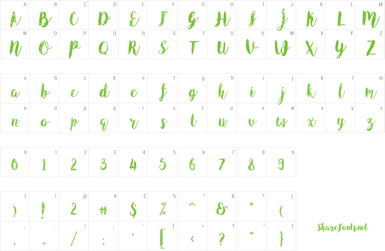 Font Angeline preview